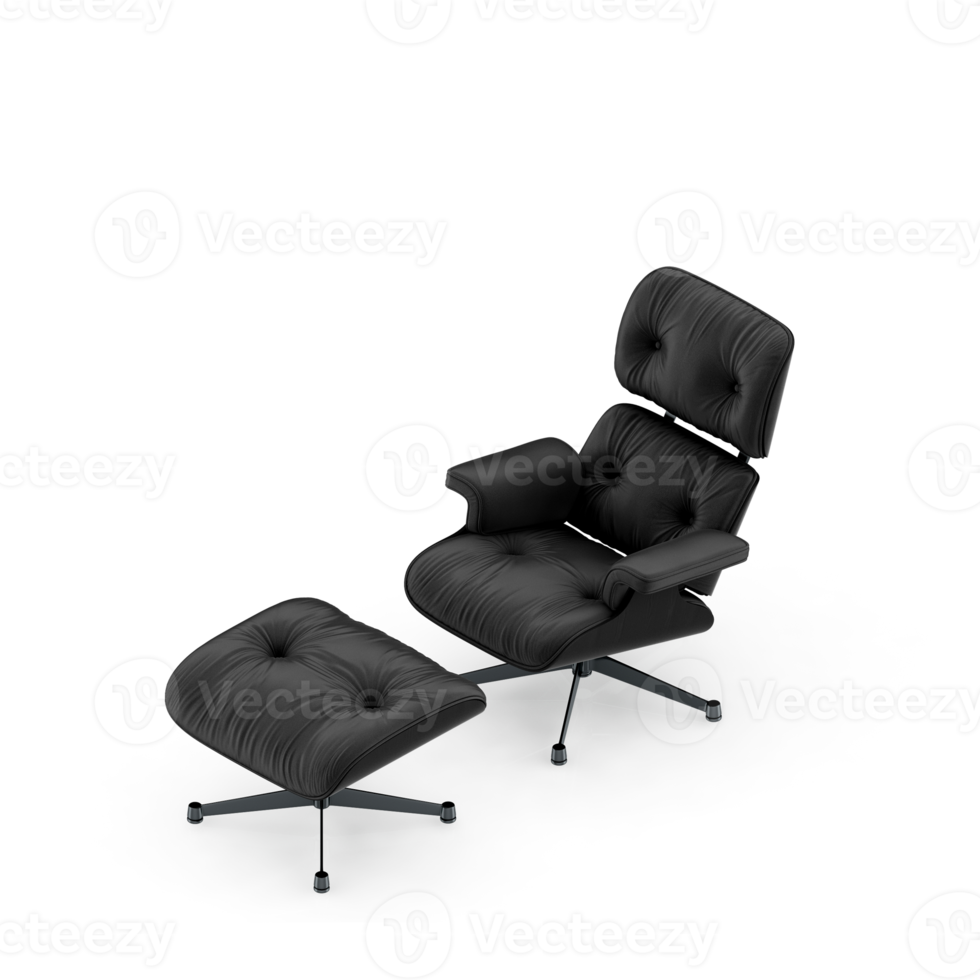 Isometric Chair 3D isolated rendering png