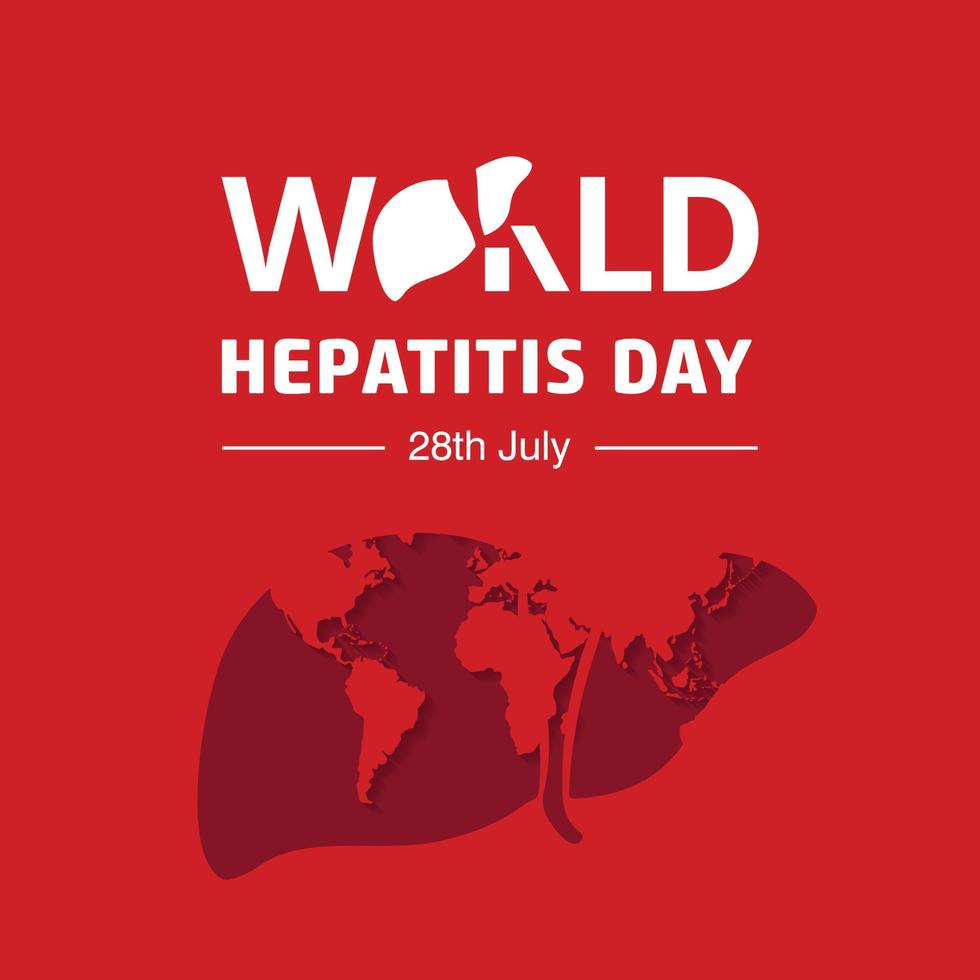 World Hepatitis day design card vector