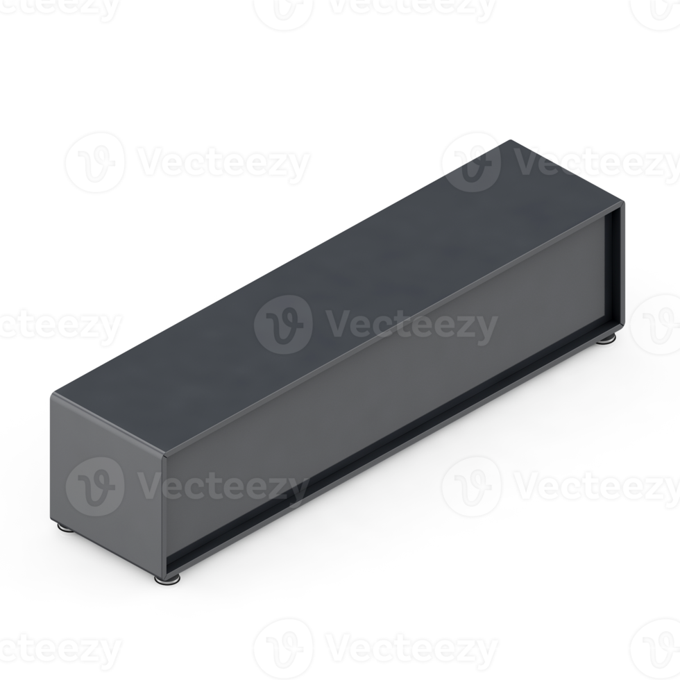 Isometric Cabinet 3D render png