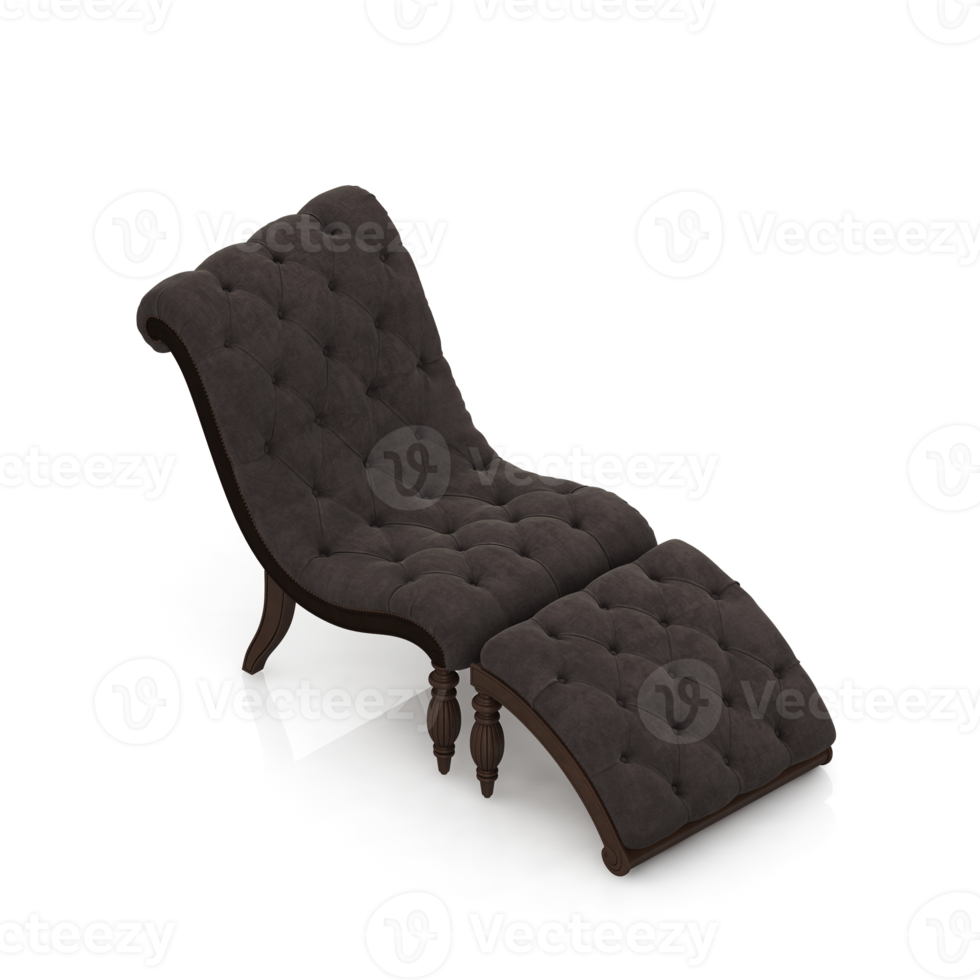 Isometric Armchair Isolated 3D render png
