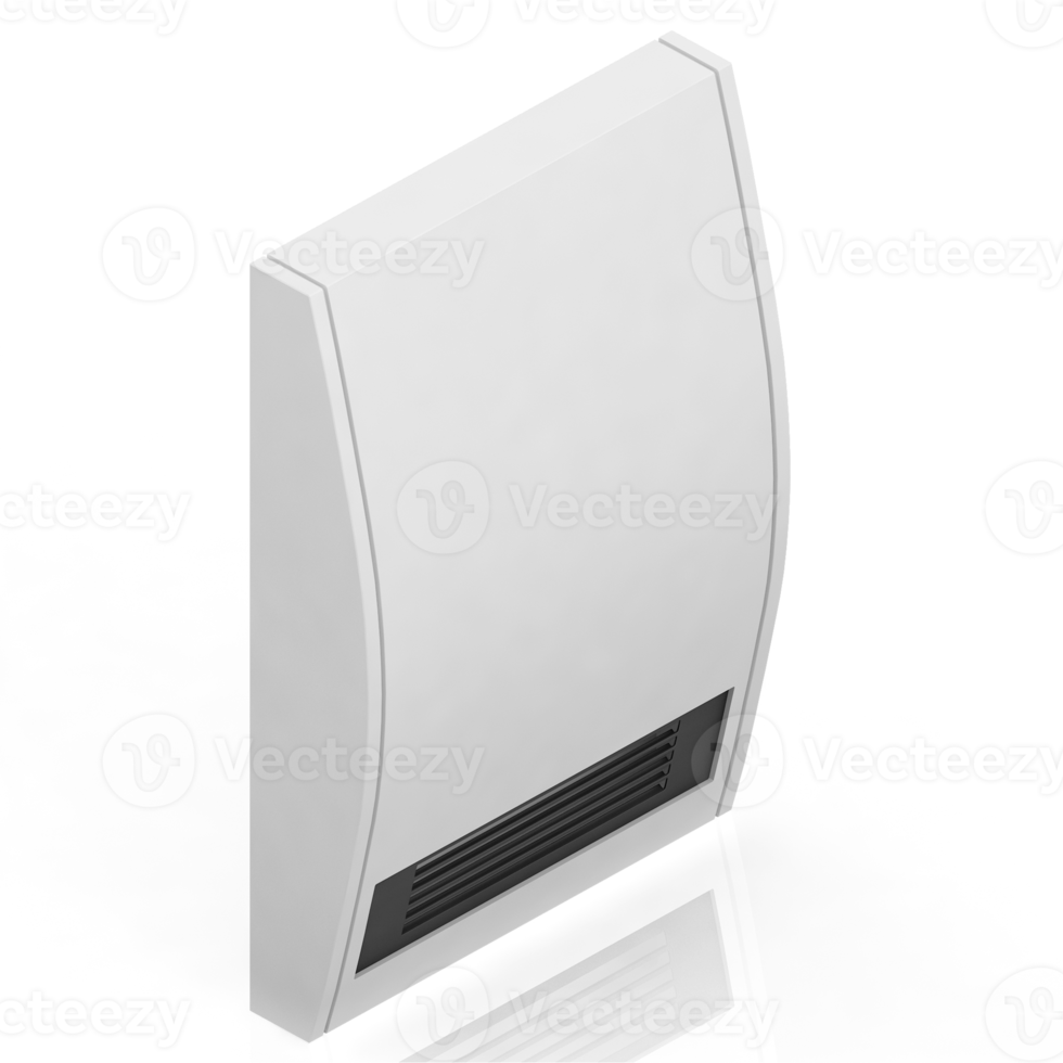 Isometric air conditioning 3D render png