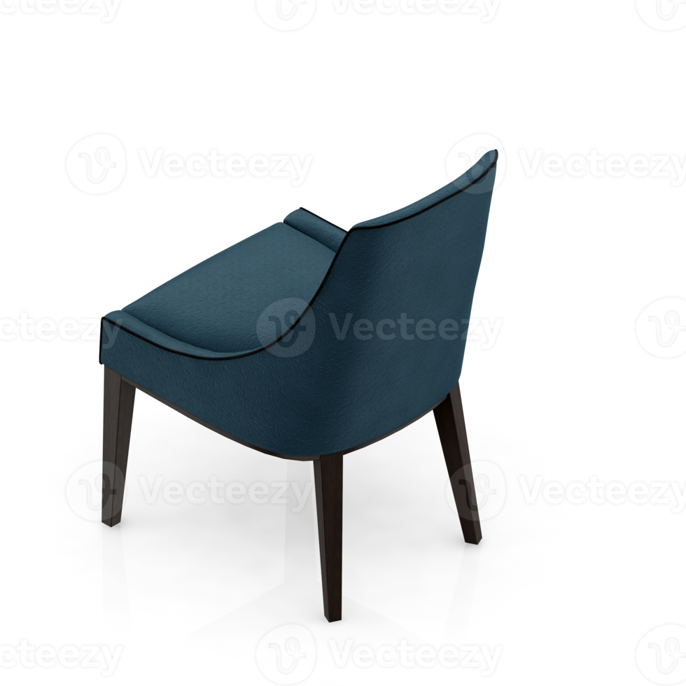 Isometric Chair 3D isolated rendering png