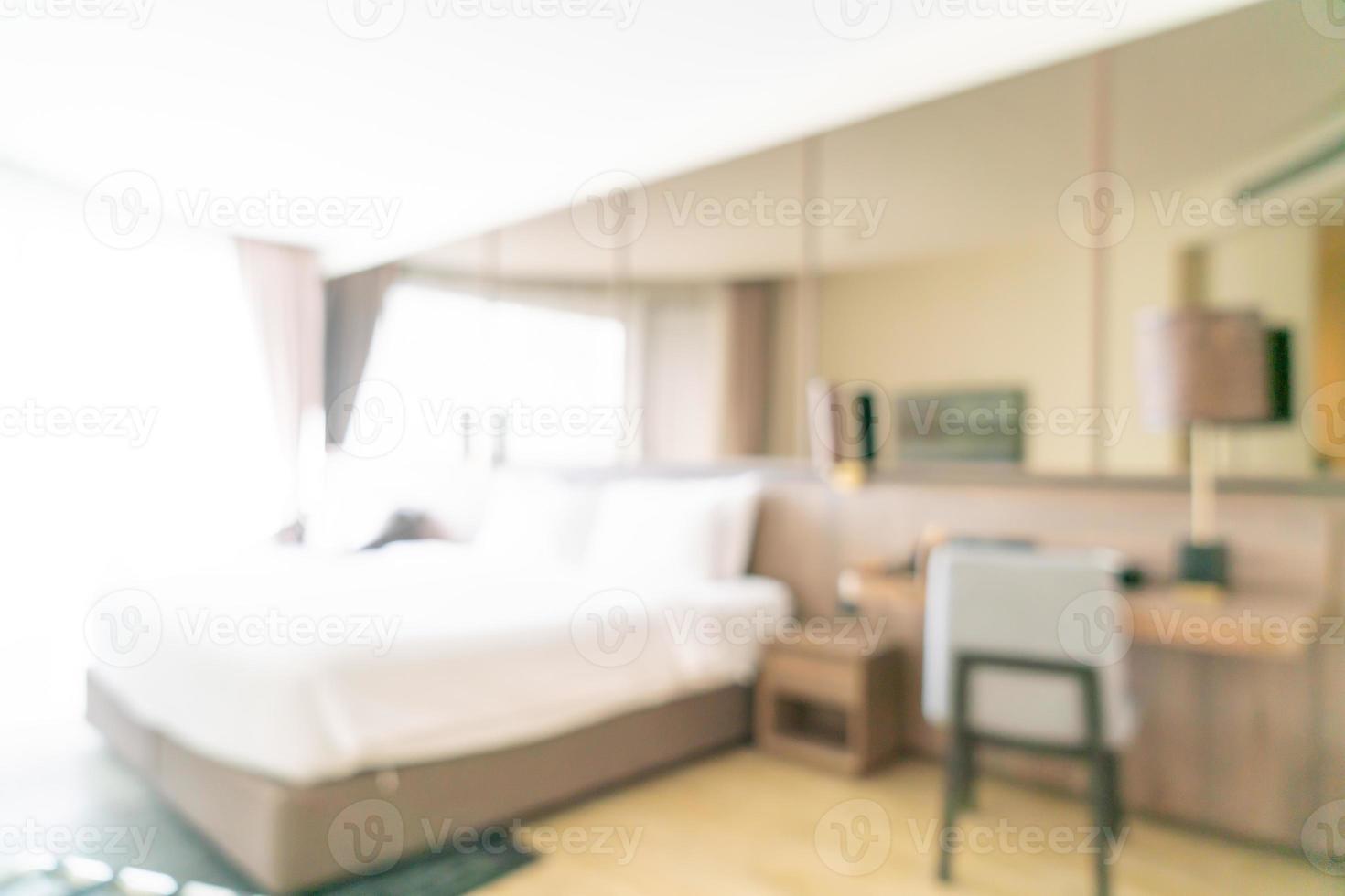 abstract blur luxury bedroom for background photo