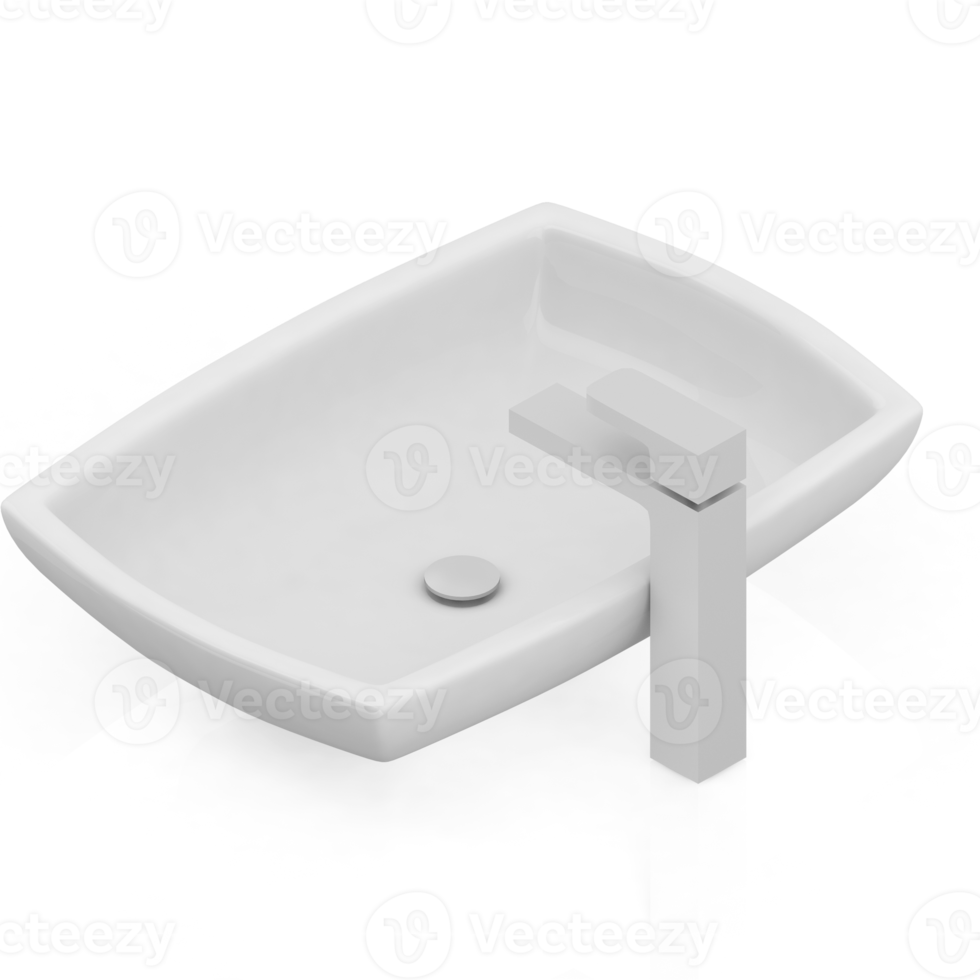 artículos de baño isométricos 3d renderizado aislado png