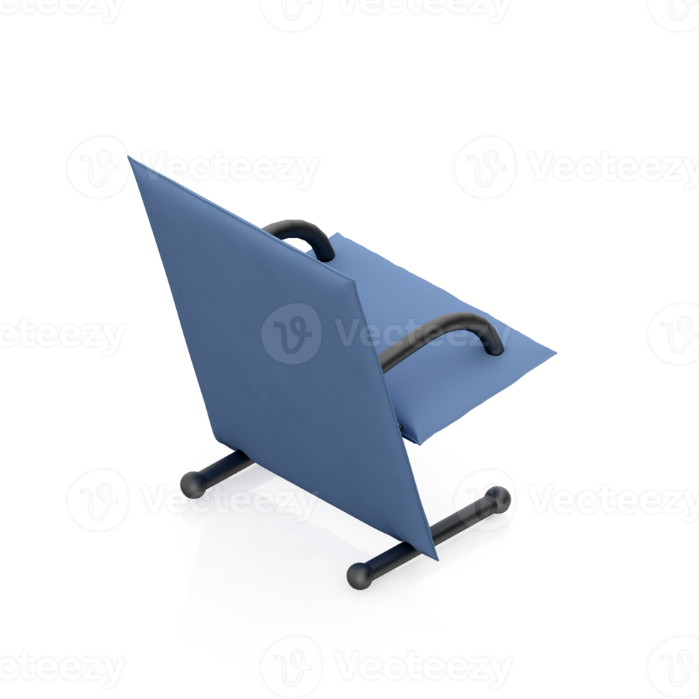 Isometric Chair 3D isolated rendering png