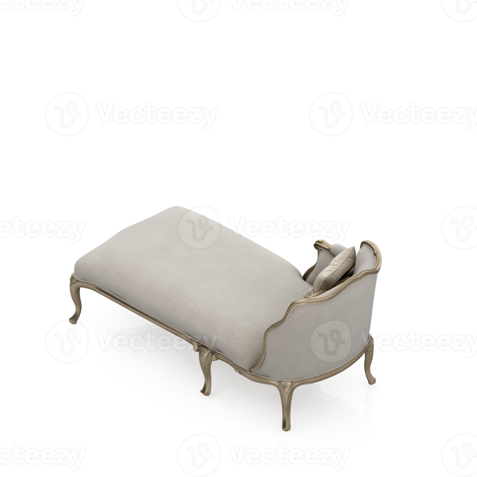 Isometric Armchair Isolated 3D render png
