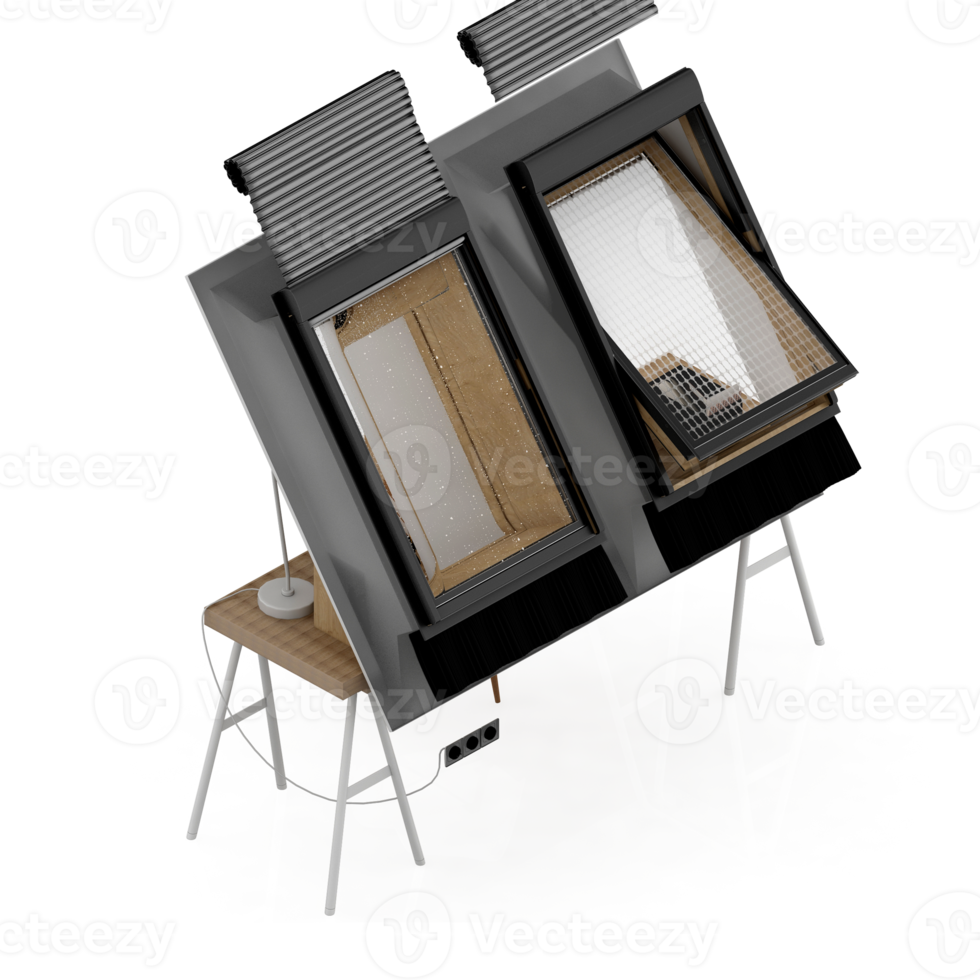 isometrische tabelle 3d rendern png