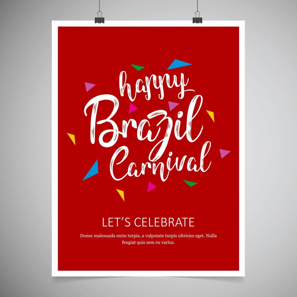 Carnival festive posters set Bright confetti fireworks Festival abstract color background Rio carnival background vector