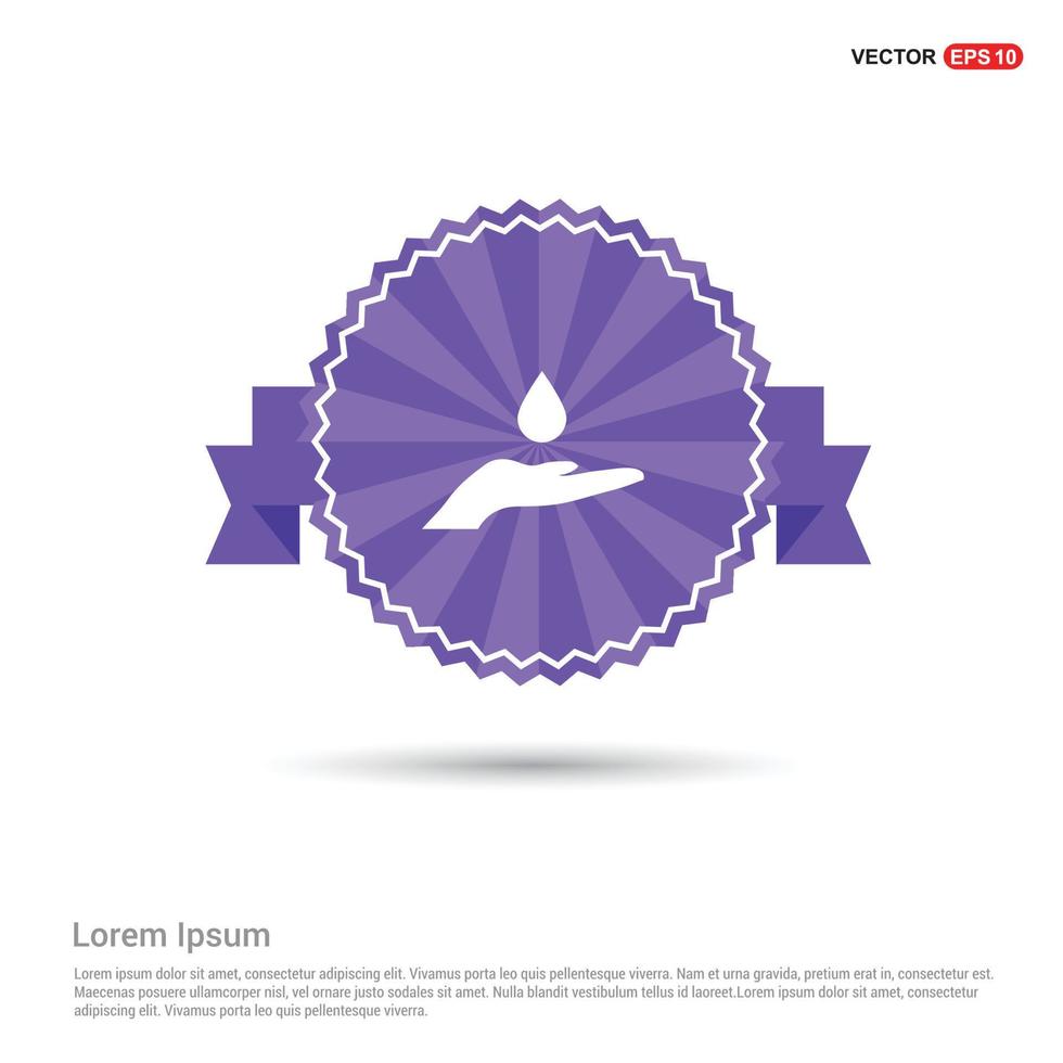 Water Drop In  hand vector