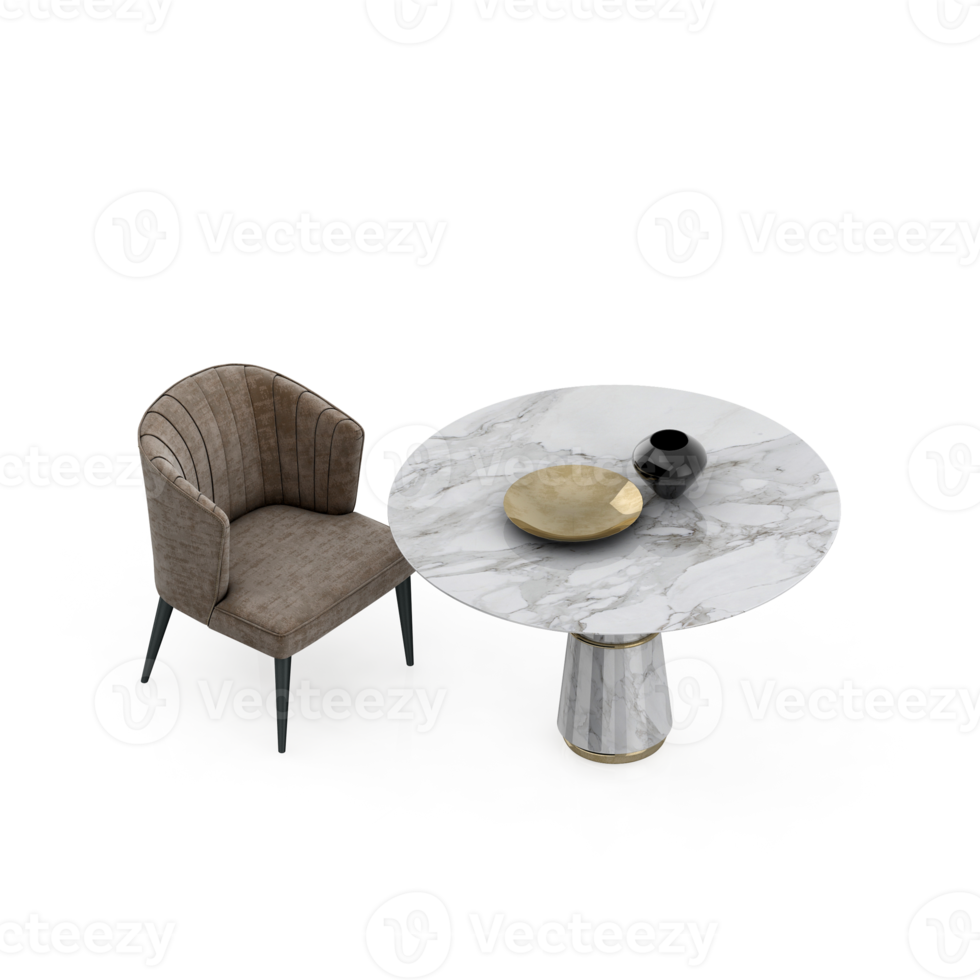 Isometric Table 3D render png