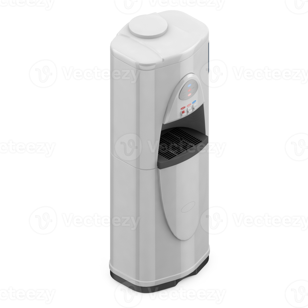 Isometric Water Dispenser 3D render png