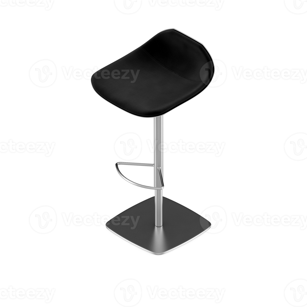 Isometric Chair 3D isolated rendering png