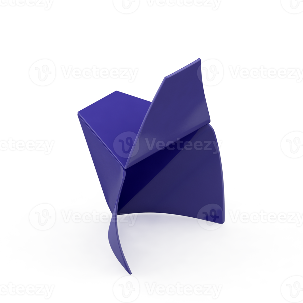 Isometric Chair 3D isolated rendering png