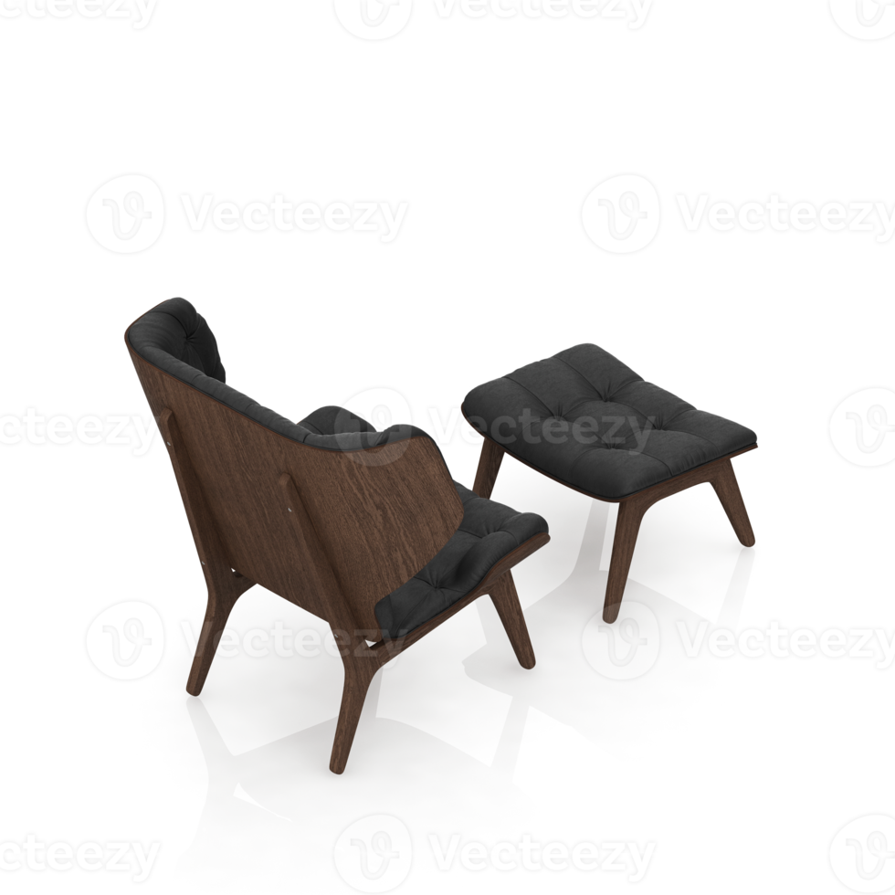 Isometric Armchair Isolated 3D render png