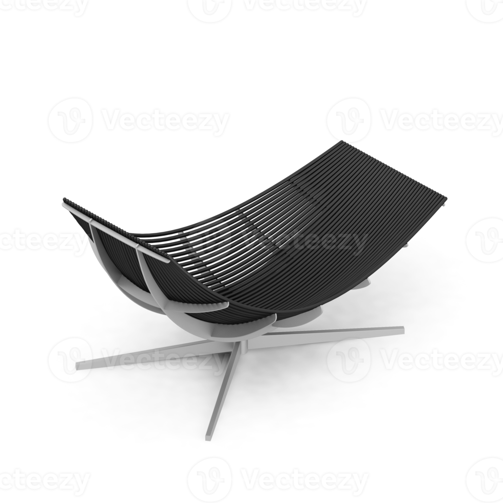 Isometric Chair 3D isolated rendering png