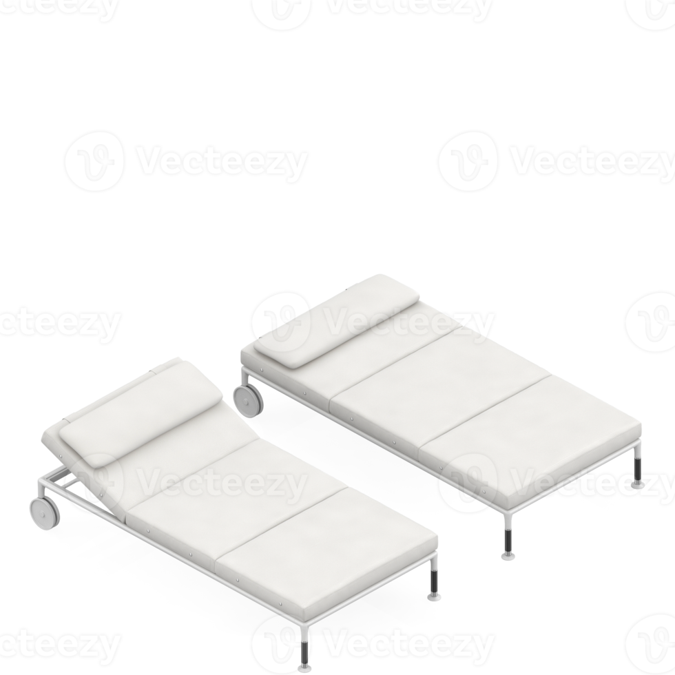 isometrische slaapkamer 3d geven png