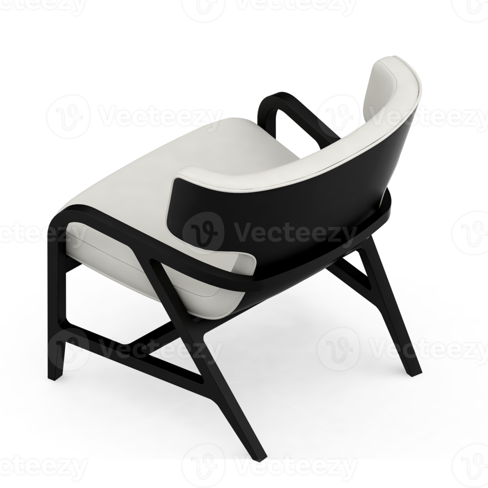 Isometric Chair 3D isolated rendering png