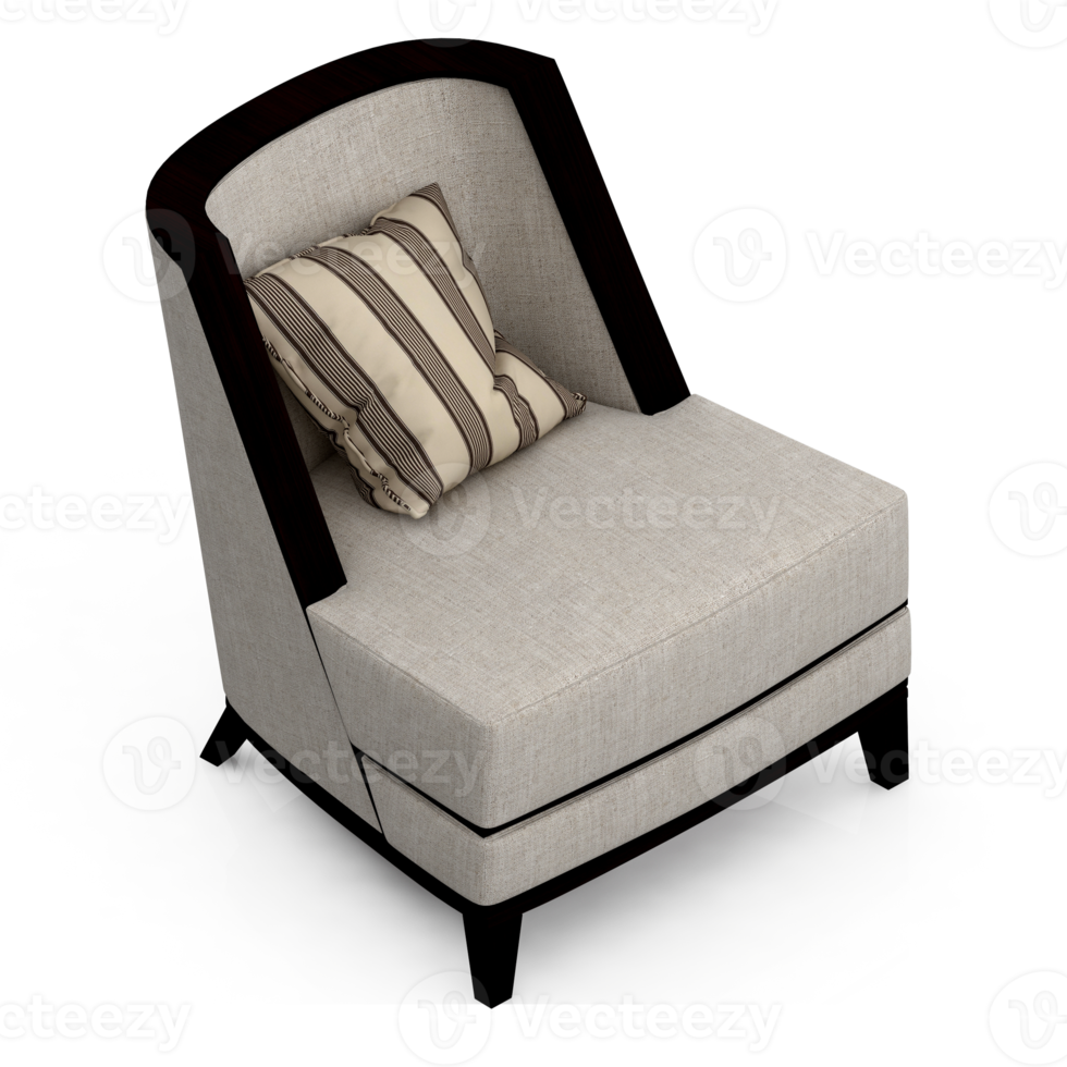 Isometric Chair 3D isolated rendering png