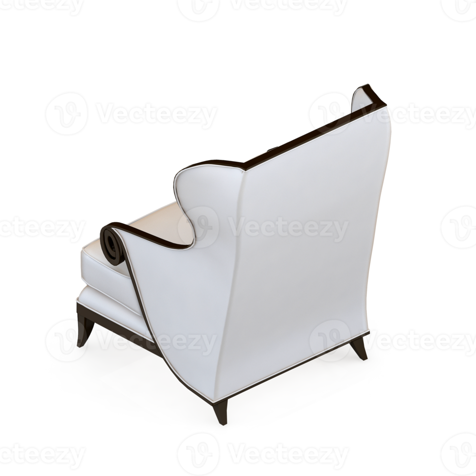 Isometric Chair 3D isolated rendering png