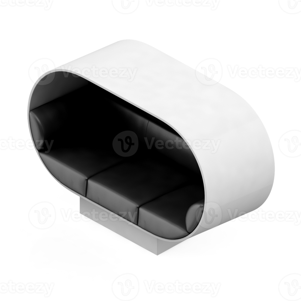 Isometric Chair 3D isolated rendering png