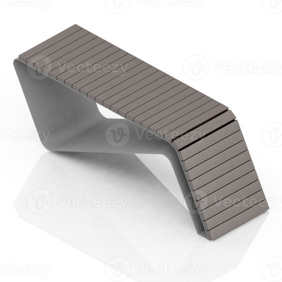 Isometric bench 3D render png