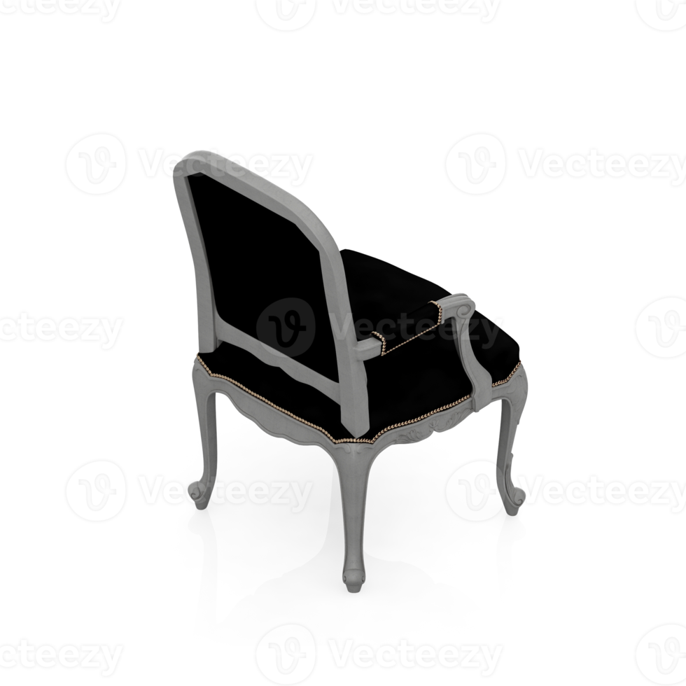 Isometric Chair 3D isolated rendering png