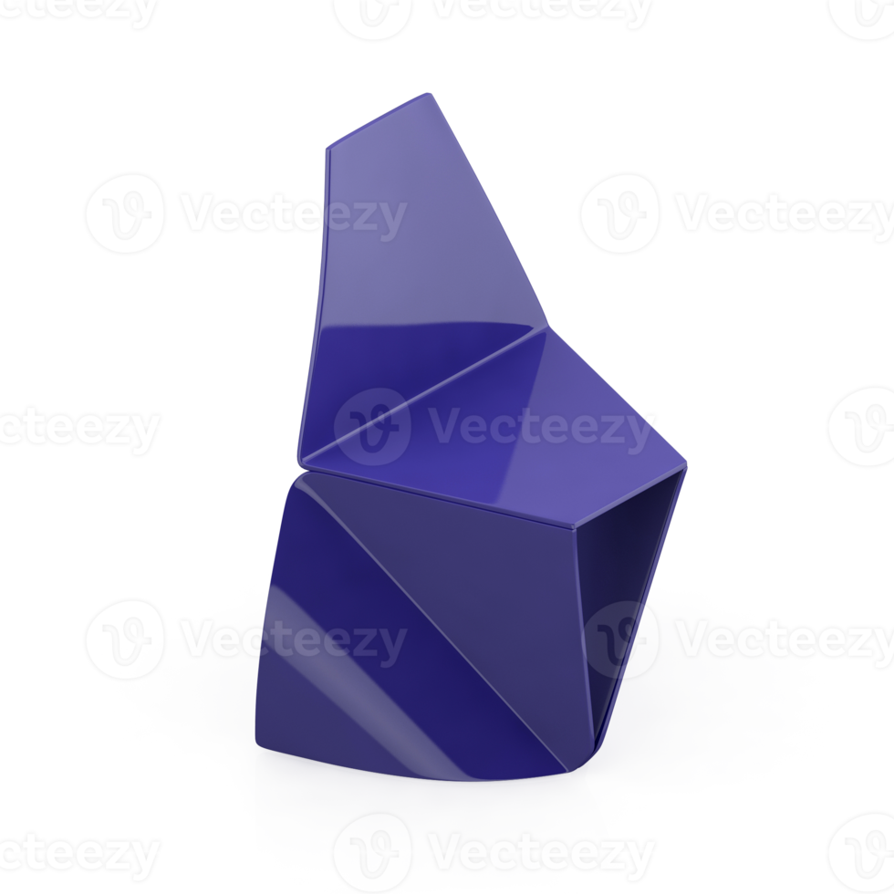 Isometric Chair 3D isolated rendering png