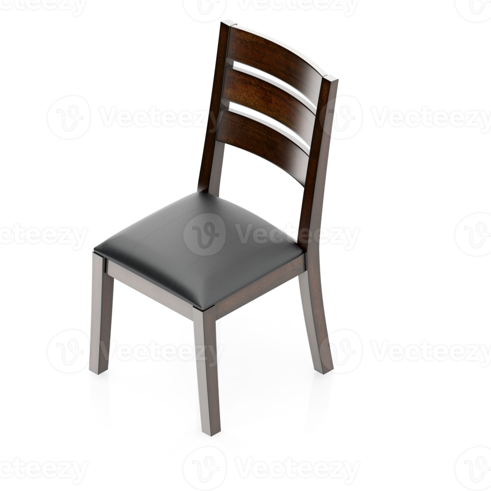 Isometric Chair 3D isolated rendering png