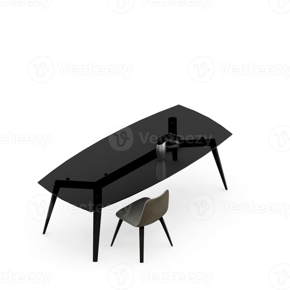 Isometric Table 3D render png