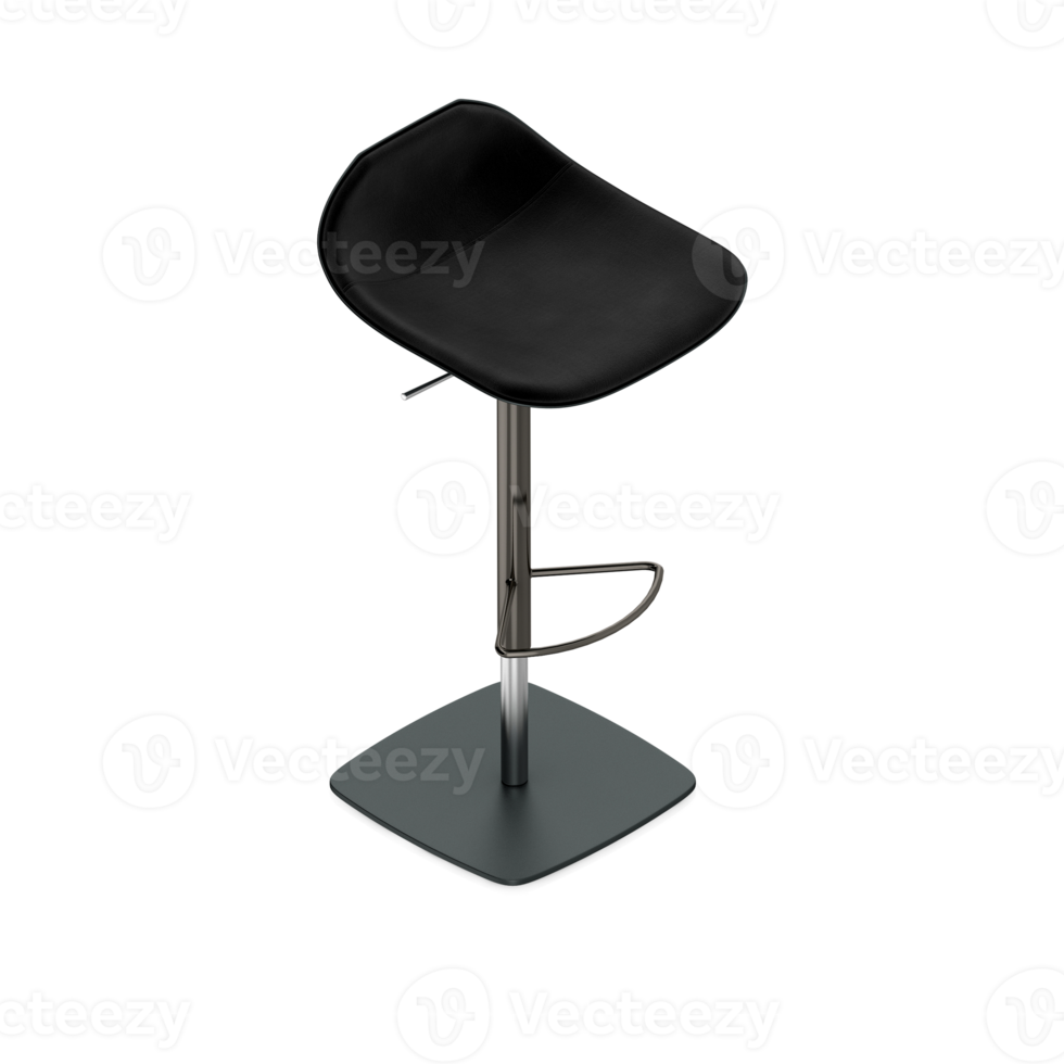 Isometric Chair 3D isolated rendering png