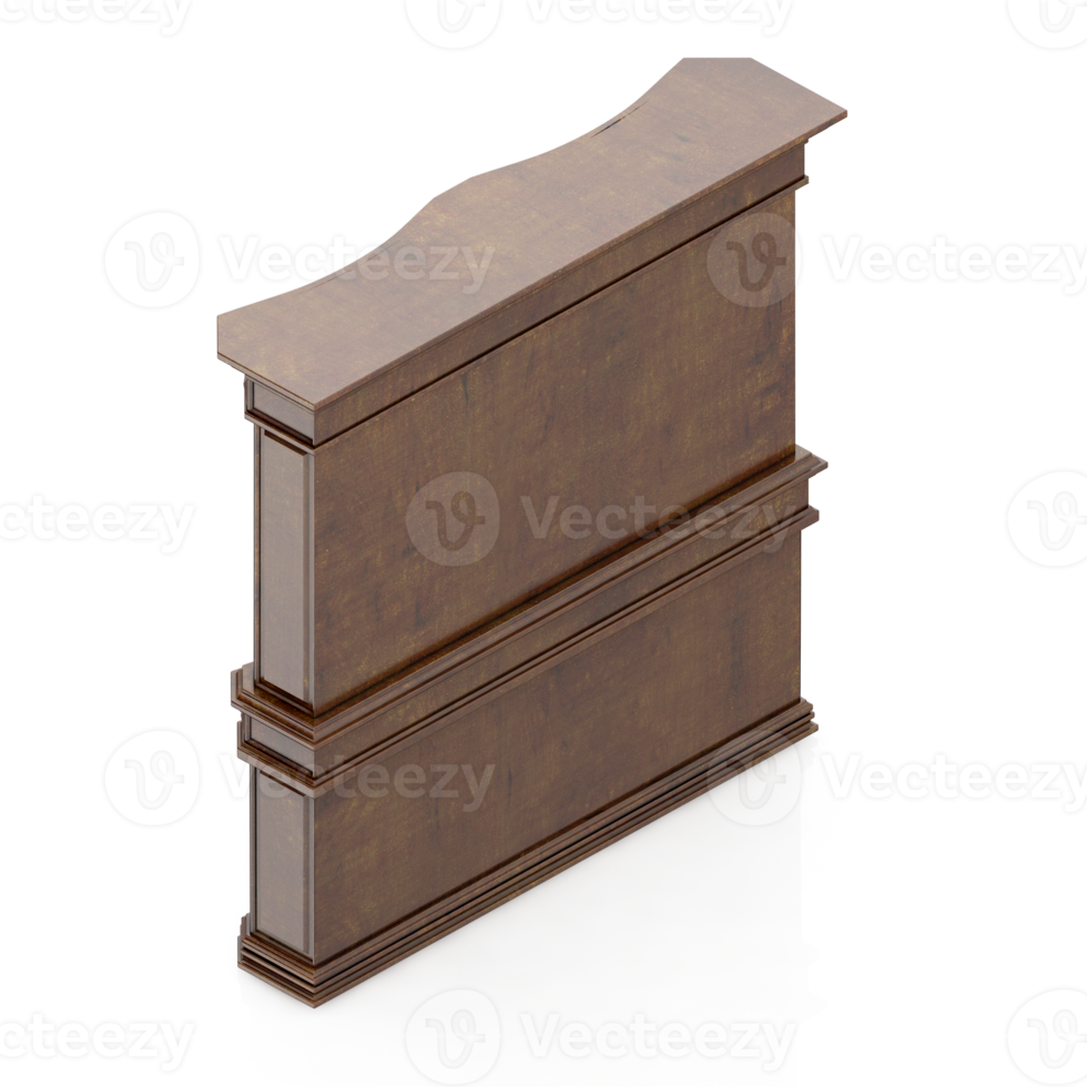 Isometric Cabinet 3D render png