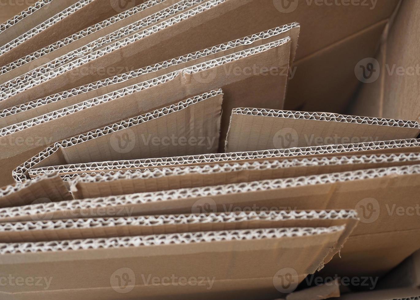 brown corrugated cardboard packets photo