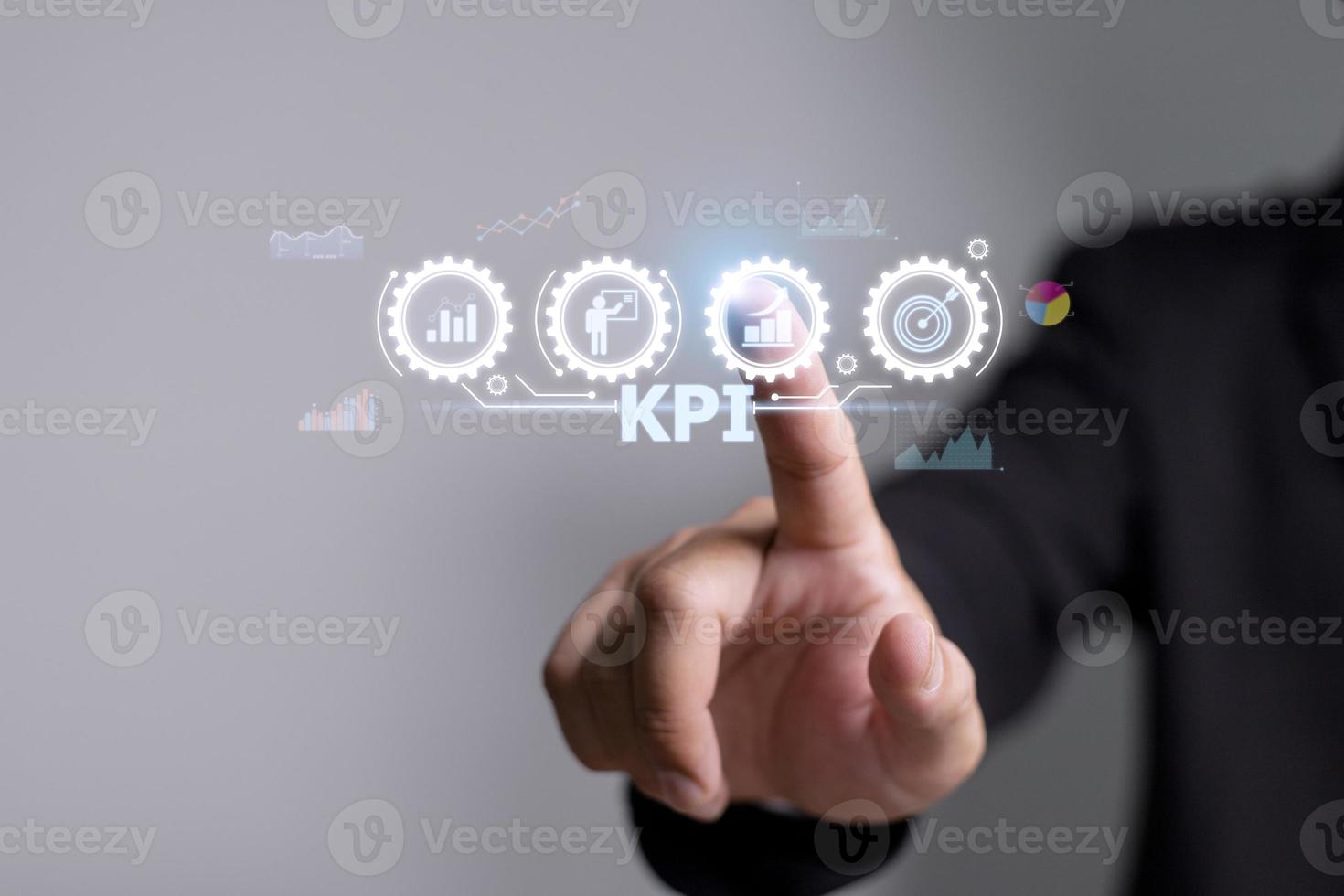 KPI Key Performance Indicator Business Internet Technology Concept. photo