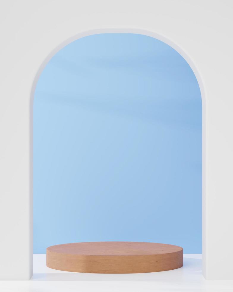 Cosmetic background for product presentation.minimal podium for fashion magazine illustration,beauty and cosmetics product. 3d render illustration photo