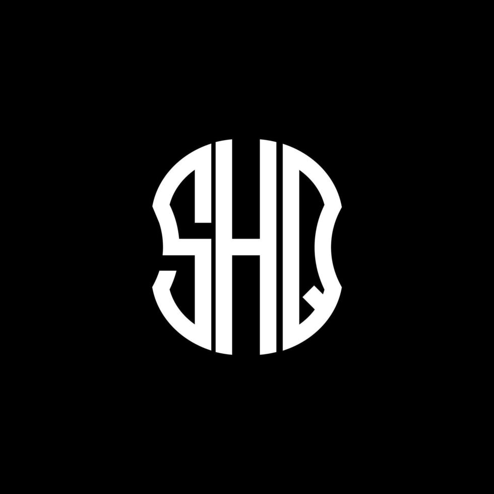 SHQ letter logo abstract creative design. SHQ unique design vector
