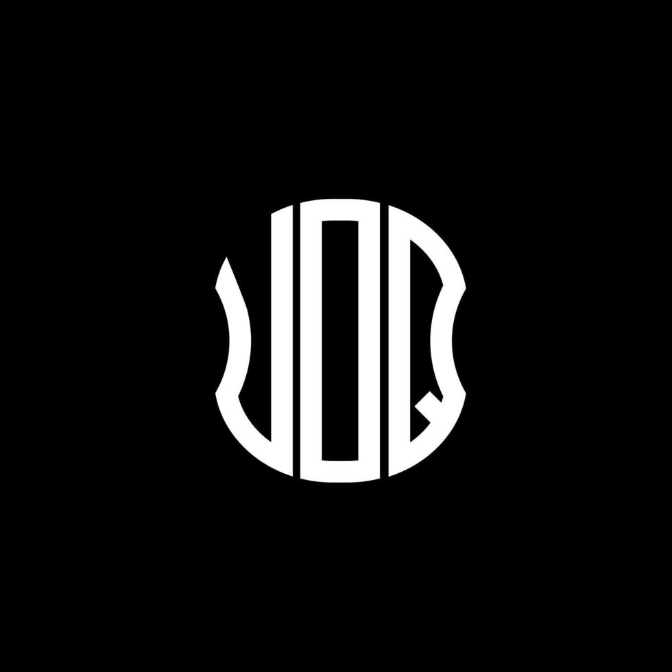 UDQ letter logo abstract creative design. UDQ unique design vector
