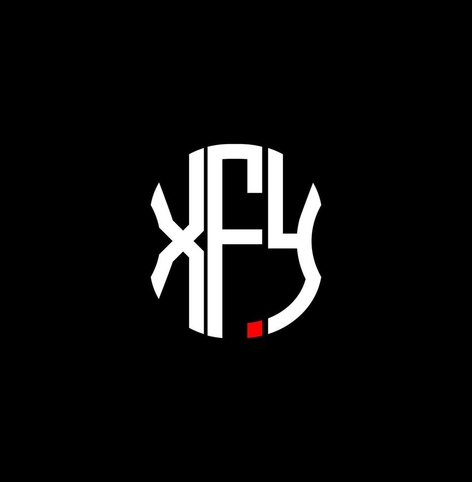 XFY letter logo abstract creative design. XFY unique design vector