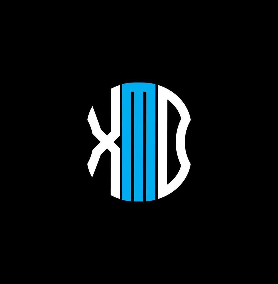 diseño creativo abstracto del logotipo de la letra xmd. xmd diseño único vector