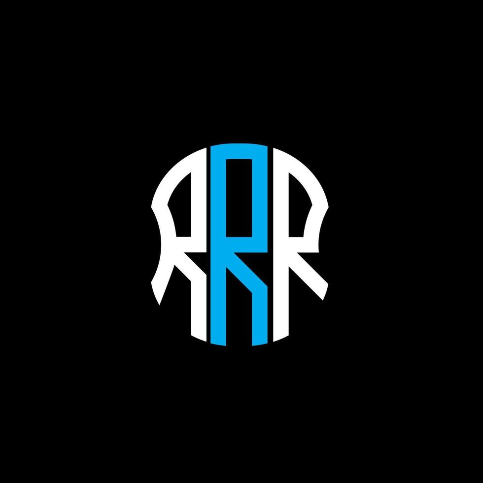 diseño creativo abstracto del logotipo de la letra rrr. rrr diseño único vector