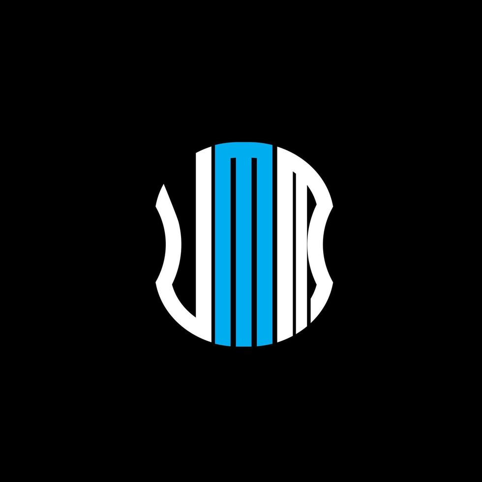 UMM letter logo abstract creative design. UMM unique design vector