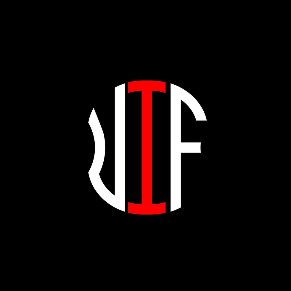 diseño creativo abstracto del logotipo de la letra uie. uie diseño único vector