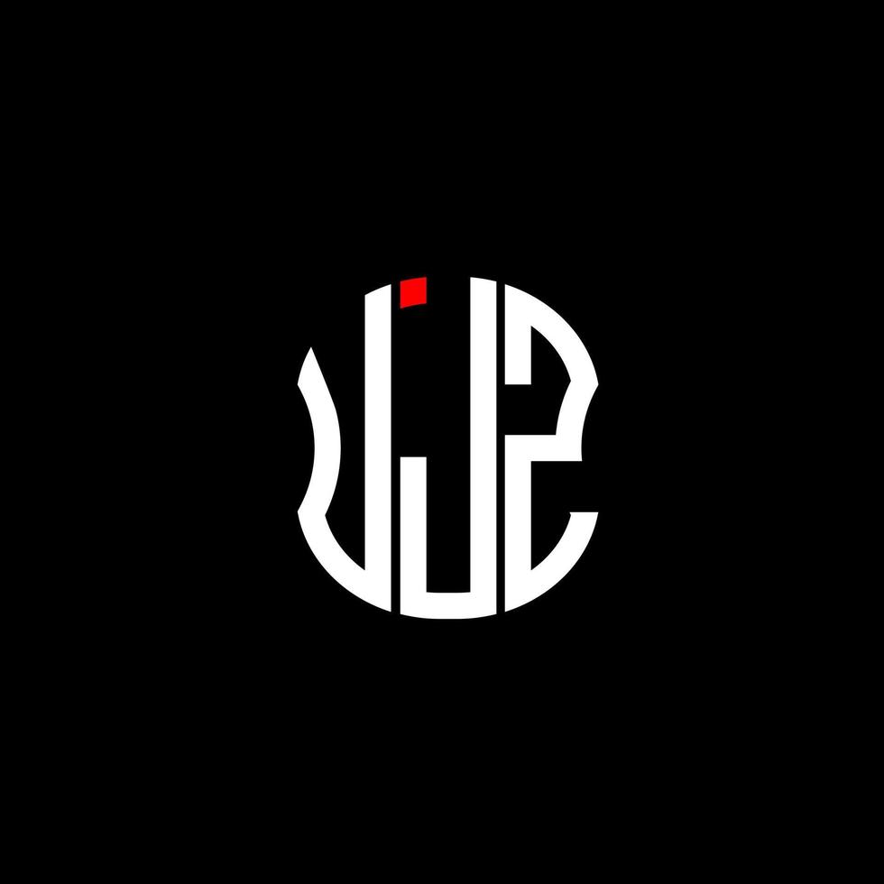 UJZ letter logo abstract creative design. UJZ unique design vector