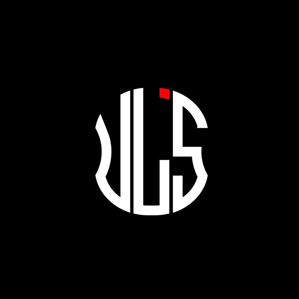 diseño creativo abstracto del logotipo de la letra uls. diseño único de uls vector