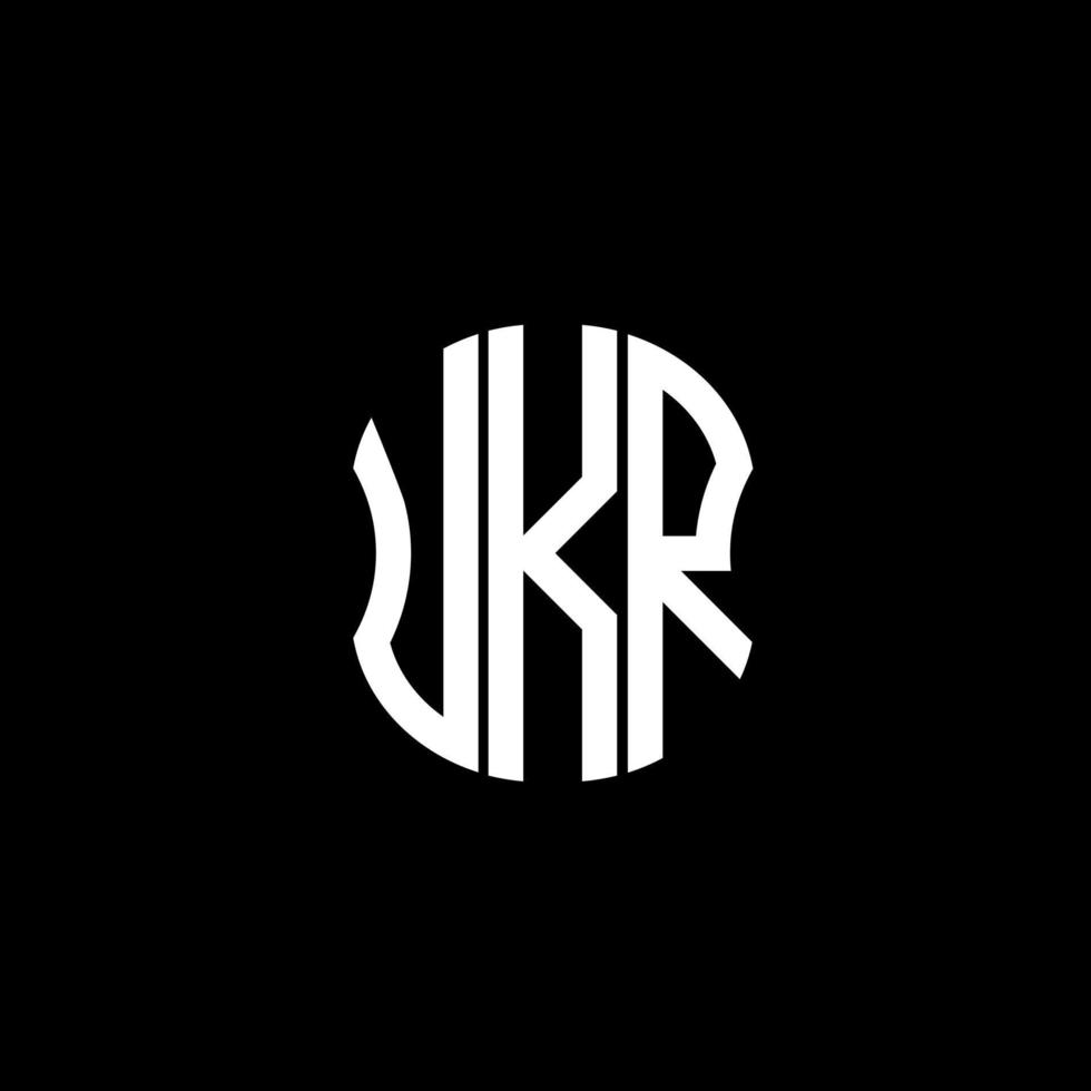 UKR letter logo abstract creative design. UKR unique design vector