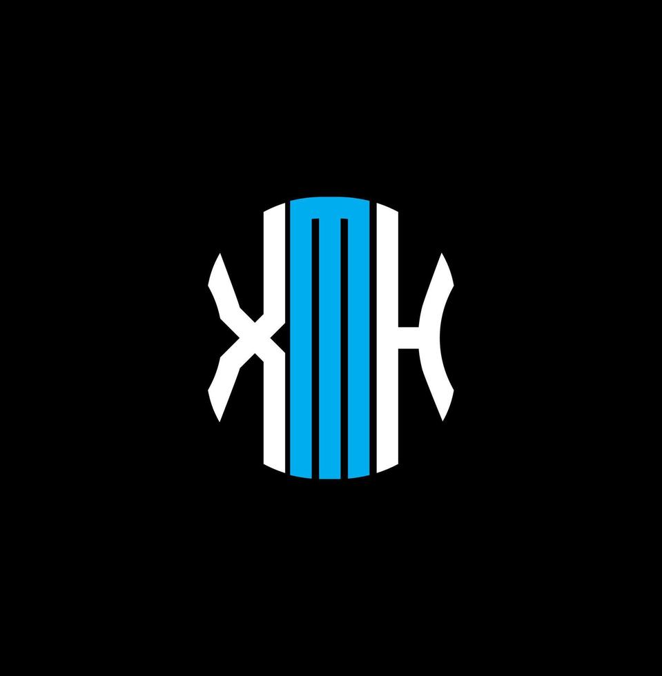 XMH letter logo abstract creative design. XMH unique design vector