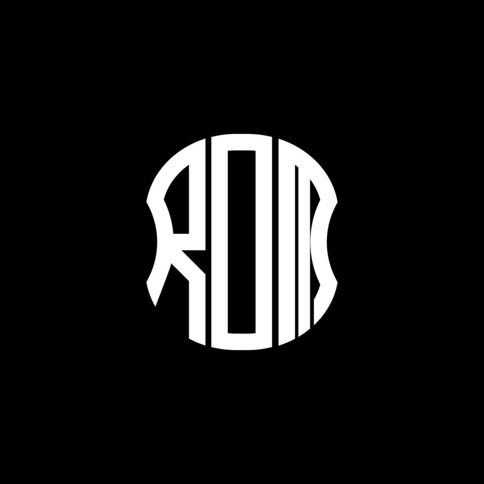diseño creativo abstracto del logotipo de la letra rdm. diseño único rdm vector