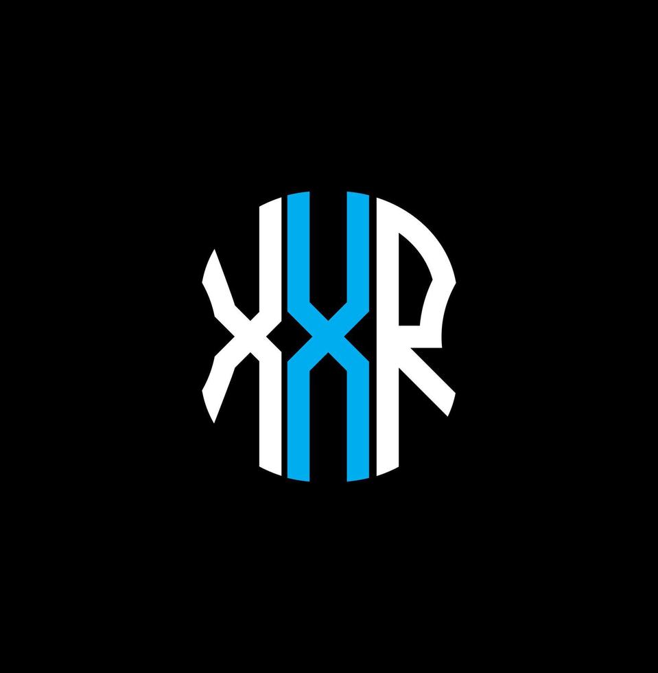 XXR letter logo abstract creative design. XXR unique design vector