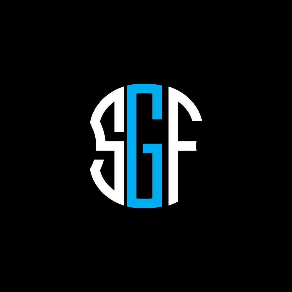 SGF letter logo abstract creative design. SGF unique design vector