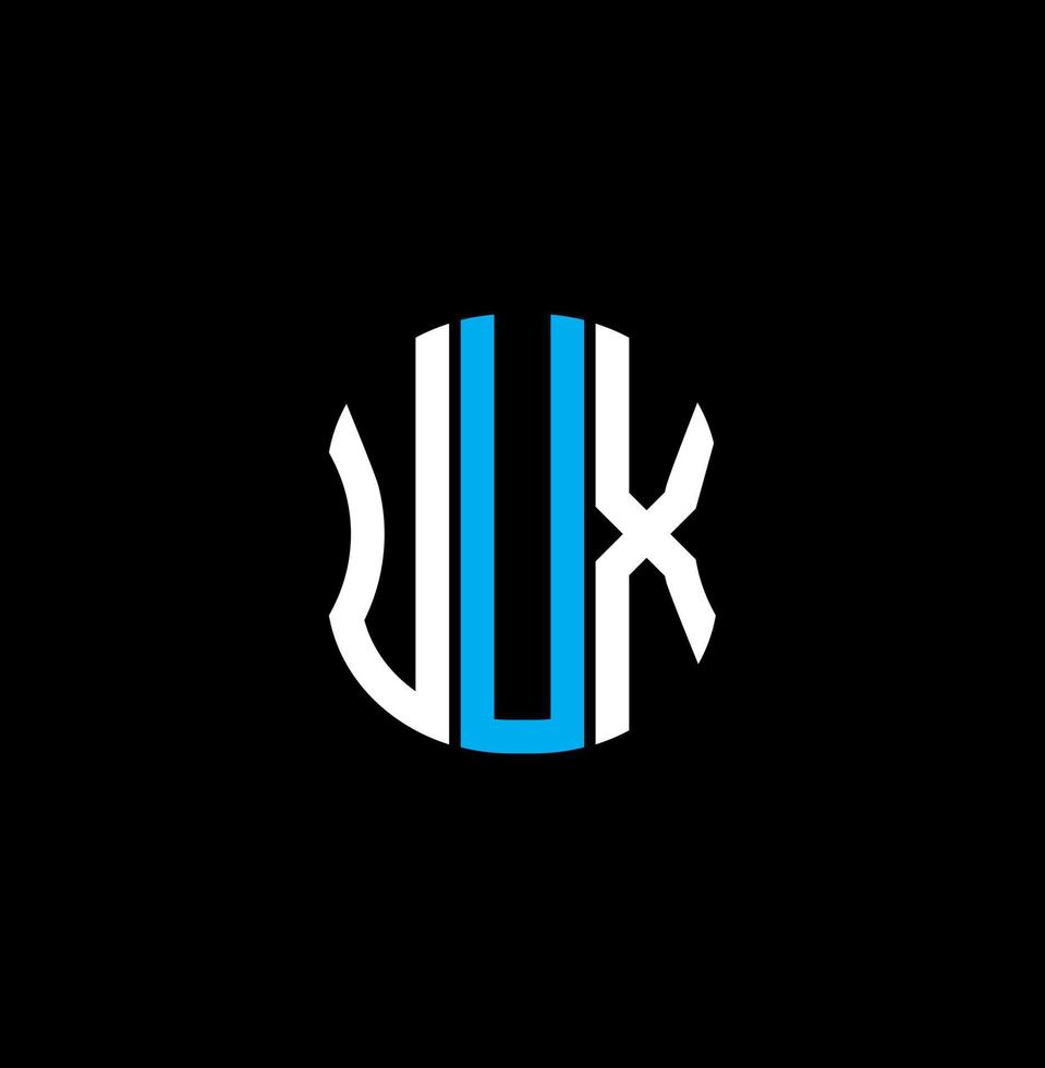 UUX letter logo abstract creative design. UUX unique design vector