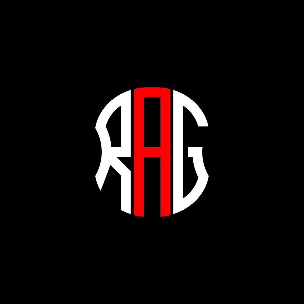 RAG letter logo abstract creative design. RAG unique design vector